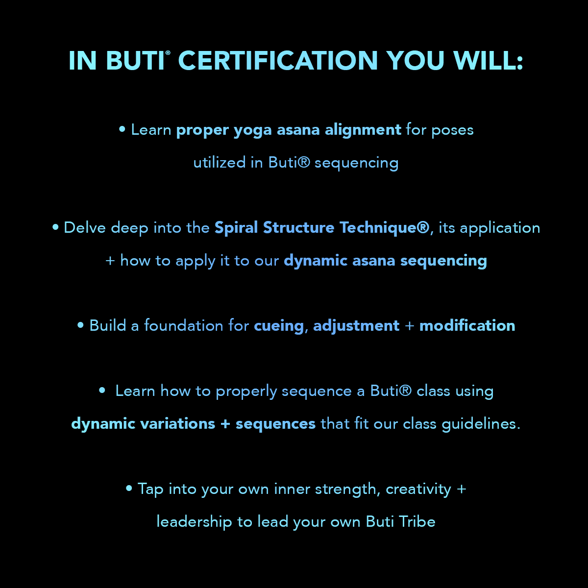 Buti® Yoga Certification - Buti Yoga