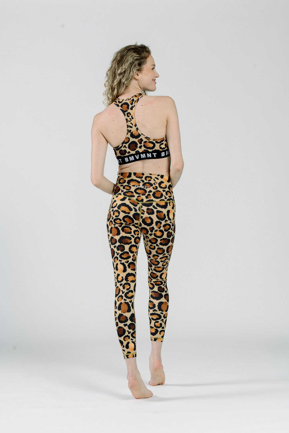 Basic Bra - Gold + Tan Leopard